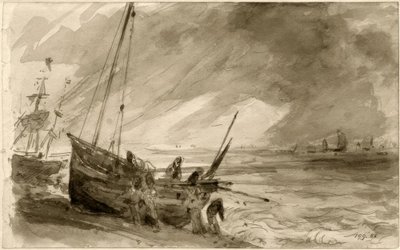 Kust bij Brighton door Joseph Mallord William Turner